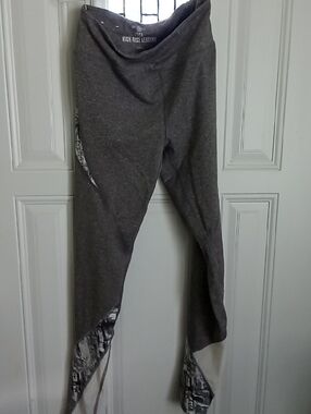 SO Gray High-Rise Leggings with Printed Panels